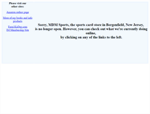 Tablet Screenshot of mdmsports.com